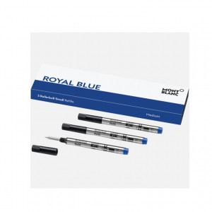 Стержень для ручки роллера мал. Montblanc F 0,5 мм 3шт (Royal Blue)